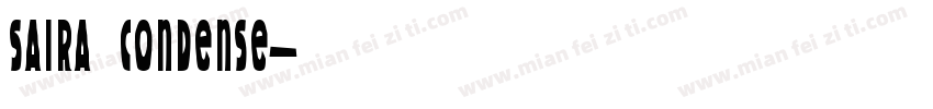 Saira Condense字体转换